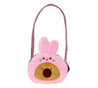 Capybara Stuffed Animal Bag, Capybara Plush Purse | Capybara Shoulder Bag - Funny Adjustable Plush Bag, Animal Shaped Coin Purse for Kids, pink, see description, See description