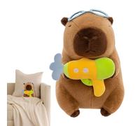 Capybara Stuffed Animal,Cute Capybara Plush Decor - Swimwear Outfit Soft Portable Toy Decorations for Home Adults Kids Car Birthday Christmas Graduation