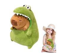 Capybara Stuffed Animal - Soft Plush Toy, Adorable Detachable Doll, Cute Capybara in the Mouth of Crocodile | Portable Funny plushiesToy Sleeping Companion for Kids Adults Home Bedroom Sofa Giffts