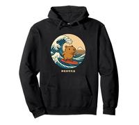 Capybara Surfing Japanese Kanagawa Wave Japan Boys Girls Kid Pullover Hoodie