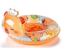 Capybara Swimming Float with Safety Seat, Capybara Inflatable Toddler Float Pool Floats Swimming Ring Swim Pools Bathing Accessories Pool Inflatable Floats Rings for Kids Water Training 1-4 Year Old