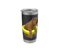 Capybara Swimming Inflatable Float Summer Stainless Steel Insulated Tumbler