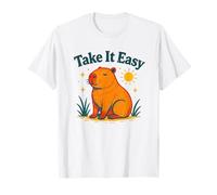 Capybara Take It Easy Tee Cute Animal Chill Vibes T-Shirt