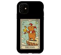 Capybara The Fool Tarot Card Funny Jester Juggling Case for iPhone 11