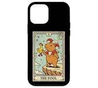 Capybara The Fool Tarot Card Funny Jester Juggling Case for iPhone 12 mini