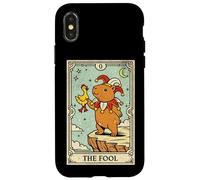 Capybara The Fool Tarot Card Funny Jester Juggling Case for iPhone X/XS