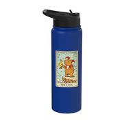 Capybara The Fool Tarot Card Funny Jester Juggling Stainless Steel Insulated Water Bottle