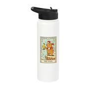 Capybara The Fool Tarot Card Funny Jester Juggling Stainless Steel Insulated Water Bottle