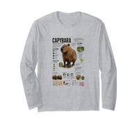 Capybara The Worlds Largest Rodent Facts Long Sleeve T-Shirt