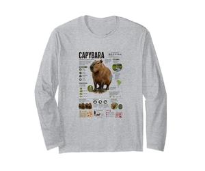 Capybara The Worlds Largest Rodent Facts Long Sleeve T-Shirt