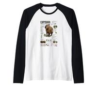 Capybara The Worlds Largest Rodent Facts Raglan Baseball Tee