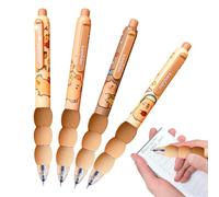 Capybara Theme Erasable Gel Pens - Kawaii Animal Clicker Set, Fine Point Smooth Writing, Student Classroom Prize, Office Aesthetic Office Supply | Refillable Stationery Gift for Kids Teens
