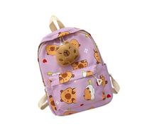 Capybara Themed Backpack For Students Spacious And Delicate School Bag Book Bags Suitable For Outdoor Adventures Fun Character Backpack For Children
