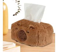 Capybara Tissue Holder - Fun Cartoon Style, Easy Refill Opening, Sturdy Construction, Compact Size | Box Stand, Napkin Dispenser, Home Office Desk Accessory, Bathroom Vanity, Bedroom and Guest-Room