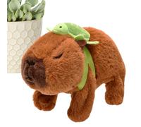 Capybara Toy - 5.91x3.15x5.12in Electric Walking Animals | 125g Plush Animal, Interactive Moving Capybara Play Set, 2 AA Battery Powered Animal Companion Toy, For Kids Play Activities Home Use Setup
