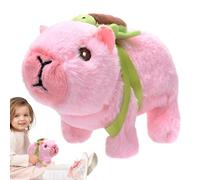 Capybara Toy - Animated Character For Creative roleply, minimalst Animal Aesthetic Design, 8cm Width Profile, 13cm Vertical Height, Durable Soft Touch Textile- For Kids & Birthday Gifting