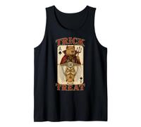 Capybara Trick or Treat Devil Angel Playing Card Player Tank Top