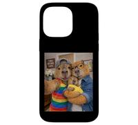 Capybara Two Moms Life Selfie Mother's Day Newborn Queer Mom Case for iPhone 14 Pro Max