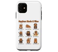 Capybara Types of World Wildlife Enthusiast Funny Animal Case for iPhone 11