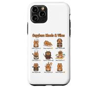 Capybara Types of World Wildlife Enthusiast Funny Animal Case for iPhone 11 Pro