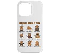 Capybara Types of World Wildlife Enthusiast Funny Animal Case for iPhone 14 Pro Max