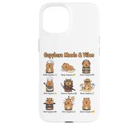 Capybara Types of World Wildlife Enthusiast Funny Animal Case for iPhone 15