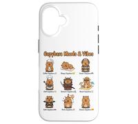 Capybara Types of World Wildlife Enthusiast Funny Animal Case for iPhone 16