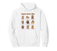 Capybara Types of World Wildlife Enthusiast Funny Animal Pullover Hoodie