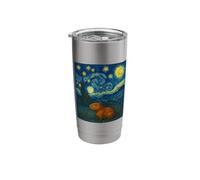 Capybara Van Gogh Starry Night Stainless Steel Insulated Tumbler