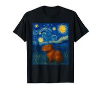 Capybara Van Gogh Starry Night T-Shirt