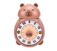 Capybara Visual Timer, Large Display Countdown Timer for Kids Students | AA battery operated, twist knob start, oversized face with clear numerals, silent alarm, cute animal design