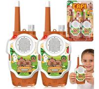 Capybara Walkie Talkie Kids, 2PCS Capybara Walkie Talkie Kids Toys Wireless Long Range Walkies Talkies Outdoor Sensory Toys Camping Accessories Educational Toy Birthday Xmas Gifts
