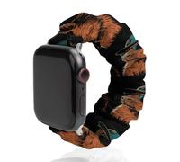 Capybara Wearing Baseball Hat Glasses Watch Band Compatible with IWatch Bands Series 6 5 4 3 2 1 Elastic Replacement Wristband
