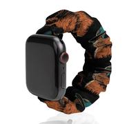 Capybara Wearing Baseball Hat Glasses Watch Band Compatible with IWatch Bands Series 6 5 4 3 2 1 Elastic Replacement Wristband