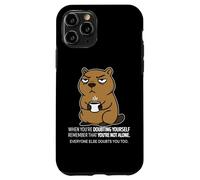 Capybara When doubting yourself remember youre not alone Case for iPhone 11 Pro