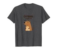 Capybara Whisperer | Cute Animal Lover Design T-Shirt, Men, Dark Heather Grey, XXL
