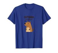 Capybara Whisperer | Cute Animal Lover Design T-Shirt, Men, Royal Blue, XXL