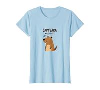 Capybara Whisperer | Cute Animal Lover Design T-Shirt, Women, Baby Blue, XXL
