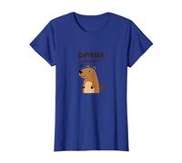 Capybara Whisperer | Cute Animal Lover Design T-Shirt, Women, Royal Blue, XS
