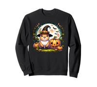 Capybara Witch Jack-o-Lantern Pumpkin Halloween Graphic Sweatshirt