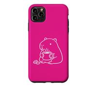 Capybara with a Hot Coffee, Cozy Cup Case for iPhone 11 Pro Max