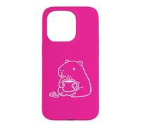 Capybara with a Hot Coffee, Cozy Cup Case for iPhone 15 Pro