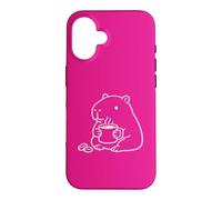 Capybara with a Hot Coffee, Cozy Cup Case for iPhone 16