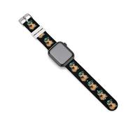 Capybara With Baseball Hat Smartwatch Replacement Band Compatible with IWatch Soft Silicone Wristbands Watch Strap 42mm/44mm