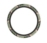 Capybara with Eyes Closed Printed Steering Wheel Cover Elastic Stretch Car Wheel Wrap Breathable Non-Slip Steering Wheel Protector for Car Truck SUV