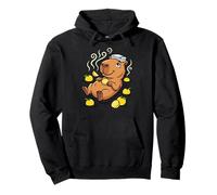 Capybara With Towel Orange Fruit Kawaii Onsen Mood Pullover Hoodie
