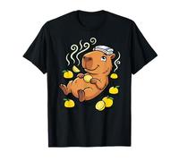 Capybara with Towel Orange Fruit Kawaii Onsen Mood T-Shirt