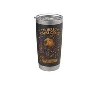Capybara Wizard Chaos and Questionable Decisions Stainless Steel Insulated Tumbler