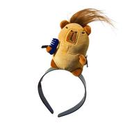 Capybara Women's Headband, Stuffed Capybara Girls Funny Hair Clip, Cute Capybaras Hair Band, Cosmetic, Cartoon Animal Hairs Band Halloween Cosplay Part-y, Doll-Shaped Headwear For Adults