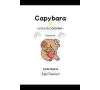Capybara zen à colorier